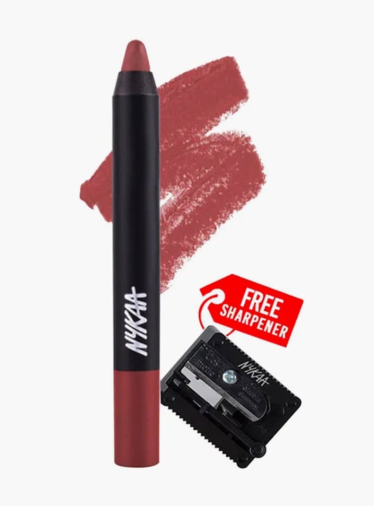 NYKAA Matte-ilicious Lip Crayon - Jade Rose