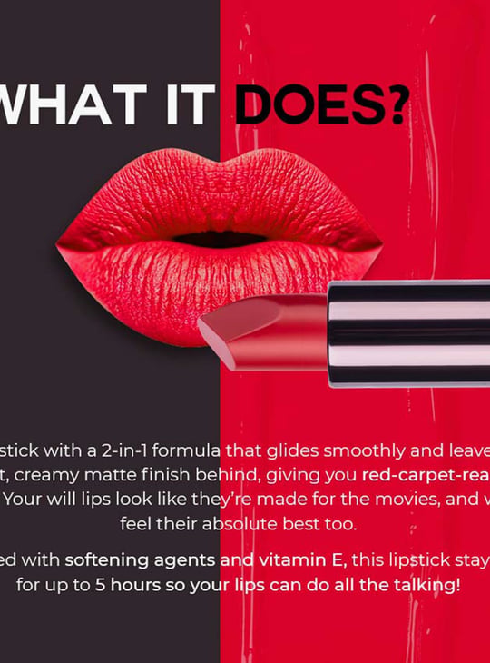 COLORBAR Velvet Matte Lipstick - Way Beyond 109 - 4.2g