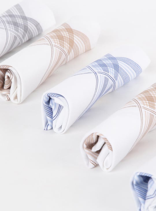 CODE Men Printed Handkerchief- Set Of 5