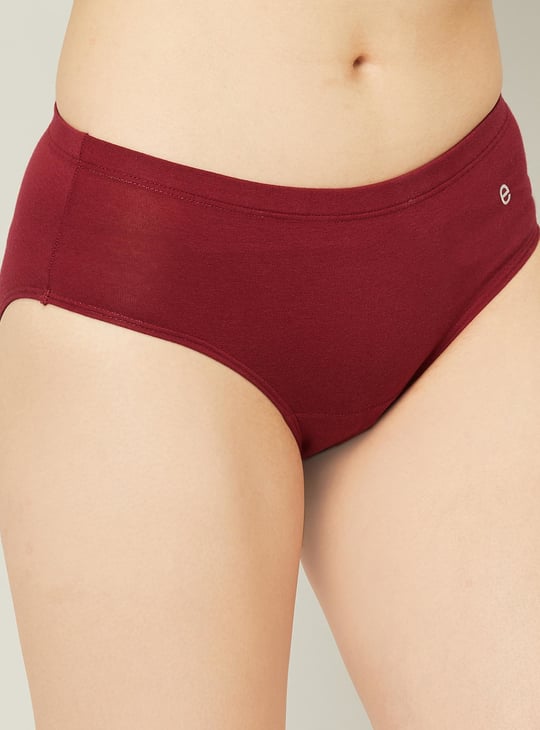 ENAMOR Women Solid Elasticated Hipster Panty - Pack of 3