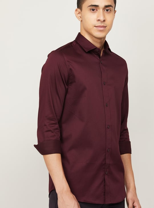 JACK & JONES Men Solid Slim Fit Casual Shirt