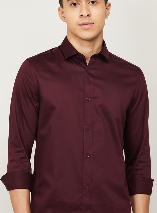 JACK & JONES Men Solid Slim Fit Casual Shirt