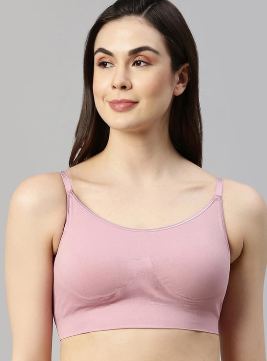 ENAMOR Solid Non-Wired Padded Bra