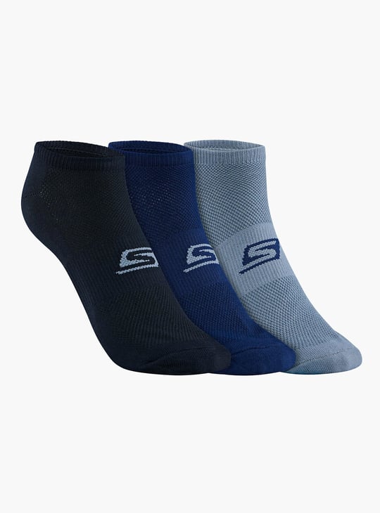 SKECHERS Men Printed Ankle-Length Socks - Pack of 3