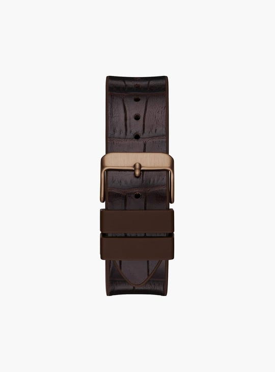 GUESS Men Tonneau Chronograph Watch with Leather Strap - GW0202G2