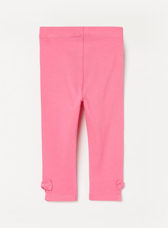 JUNIORS Girls Solid Elasticated Leggings