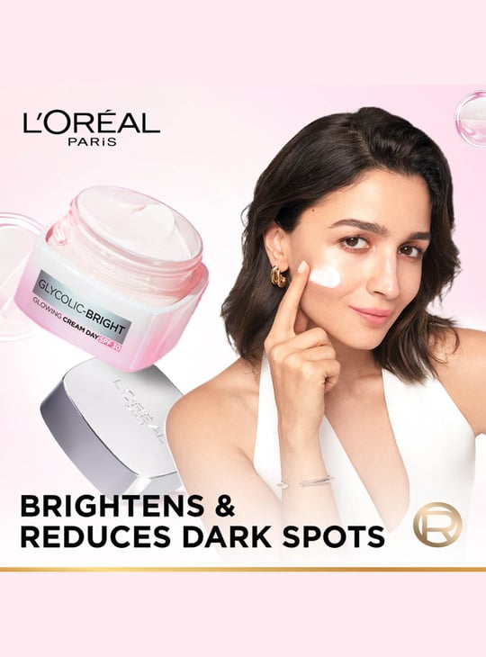LOREAL PARIS Glycolic Bright Day Cream with SPF 17- 50ml