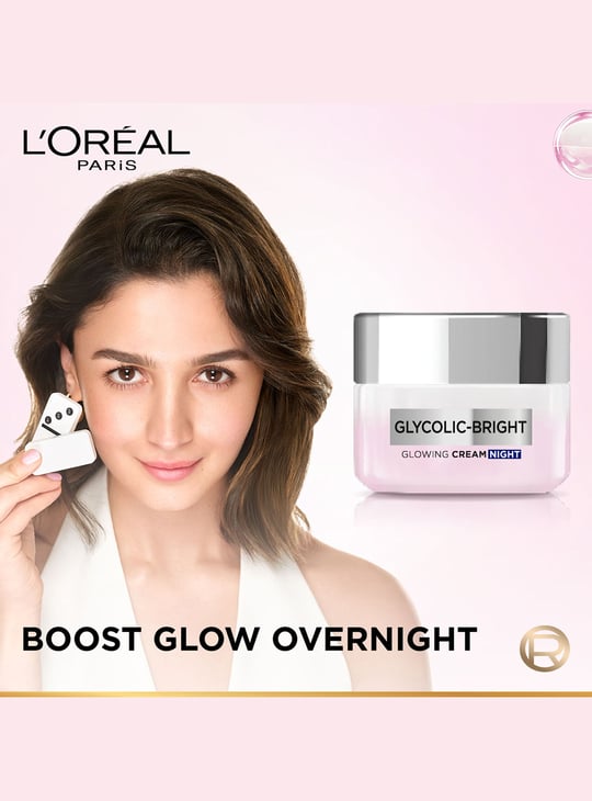 L'OREAL PARIS Glycolic Bright Glowing Night Cream - 15ml