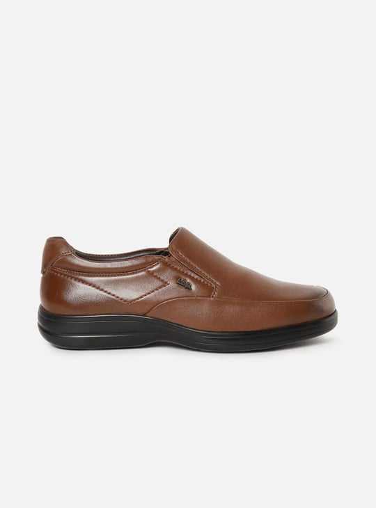 LEE COOPER Men Solid Slip-On Formal Shoes | Brown