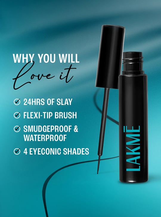 LAKME 9to5 Eyeconic Liquid Liner Blue- 4.5ml