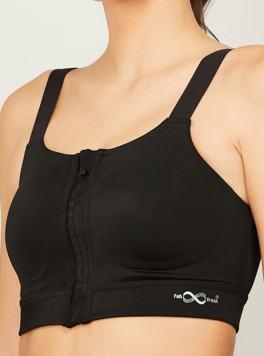 ENAMOR Women Solid Padded Non-Wired Sports Bra