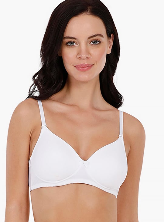 AMANTE Solid Padded Non-Wired Bra