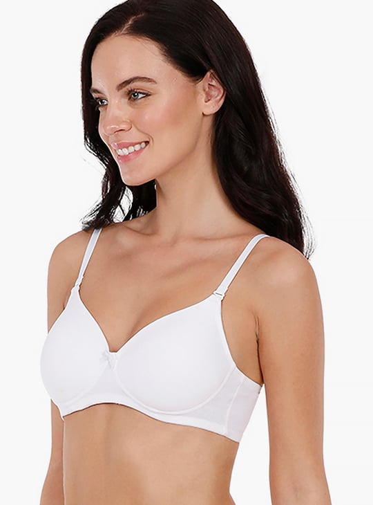 AMANTE Solid Padded Non-Wired Bra