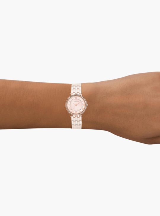 ANNE KLEIN Women Embellished Analog Watch with Metal Strap - NEAK2130RGLP