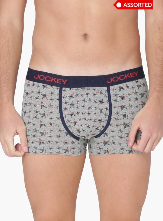 JOCKEY Printed Assorted Colour Design Cotton Trunks