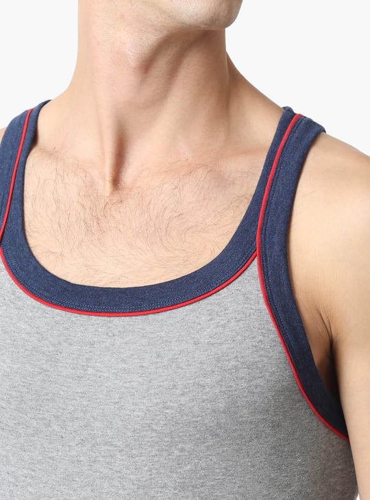 JOCKEY Contrast Strap Knitted Innerwear Vest