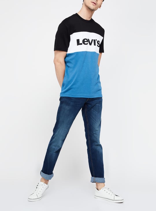 LEVI'S 65504 Stonewashed Skinny Fit Jeans Blue