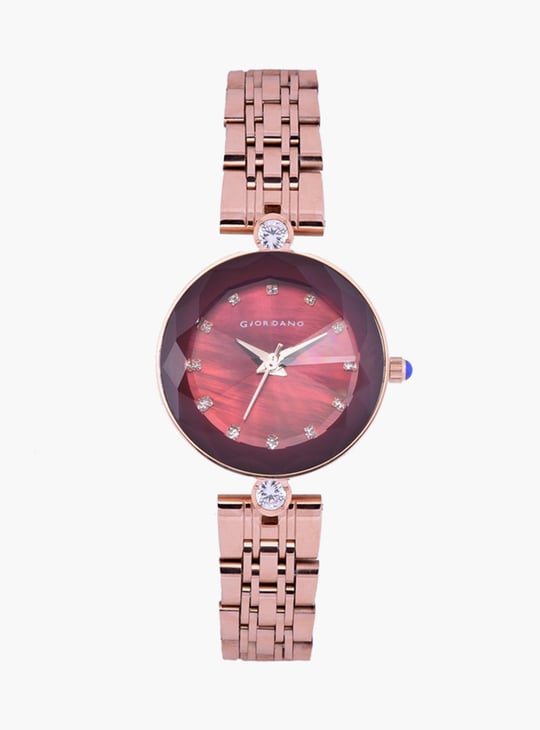 GIORDANO Women Crystal Encrusted Analog Watch R4005 11