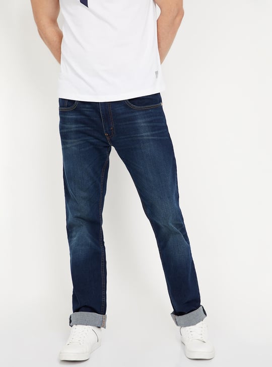 LEVI'S 65504 Dark Washed Regular Fit Jeans Blue