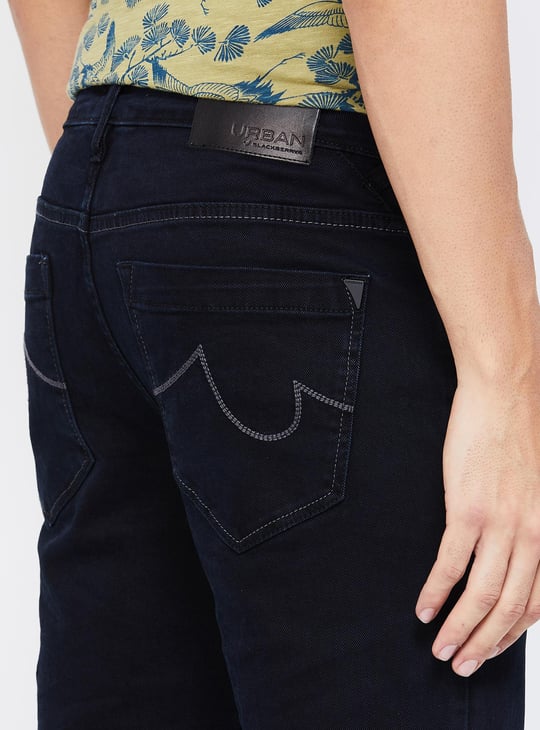 BLACKBERRYS URBAN Solid Slim Fit Jeans | Black