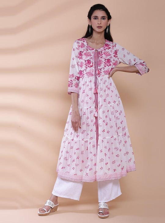BIBA Women Printed Two-Piece Kurta