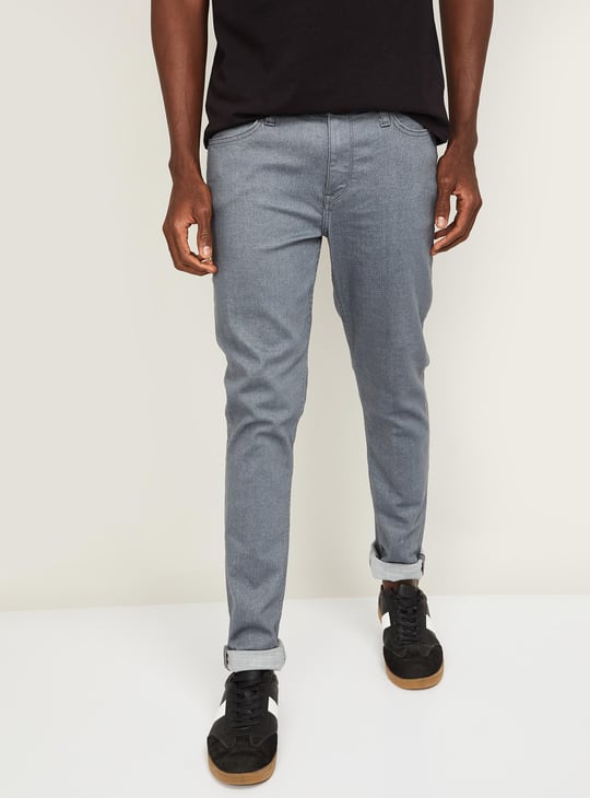 Lee Light Grey Skinny Jeans Mens Slim Fit Jeans Ajio Lee Ripped