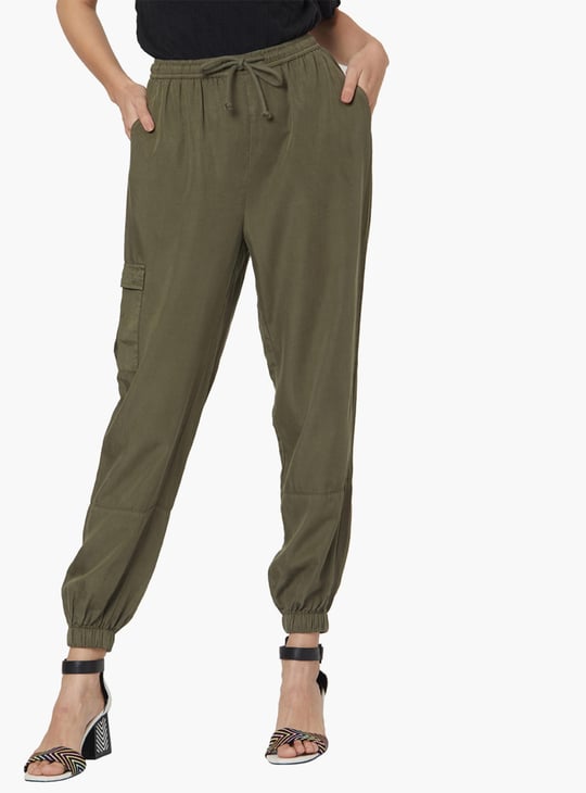 VERO MODA Women Solid Slim Fit Cargo Joggers