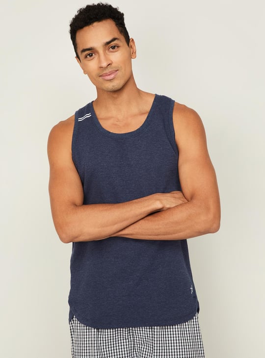 JOCKEY Men Solid Sleeveless Lounge T-shirt