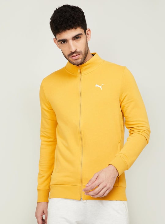 PUMA Men Solid Zip Sweatshirt
