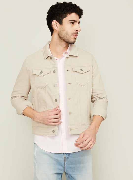 How To Style A Beige Denim Jacket Men Beige Denim Jacket Mens New