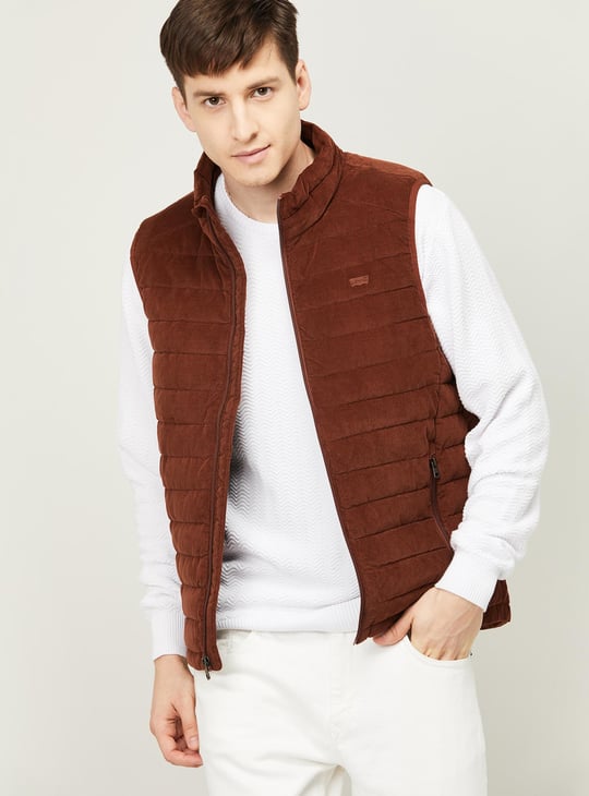 LEVI'S Men Solid Sleeveless Puffer Jacket - Main Image