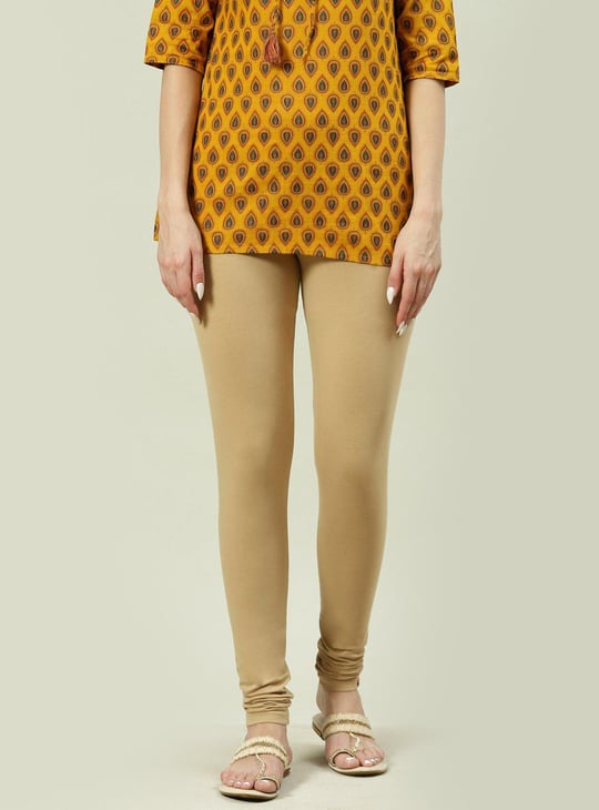 BIBA Women Solid Elasticated Churidar
