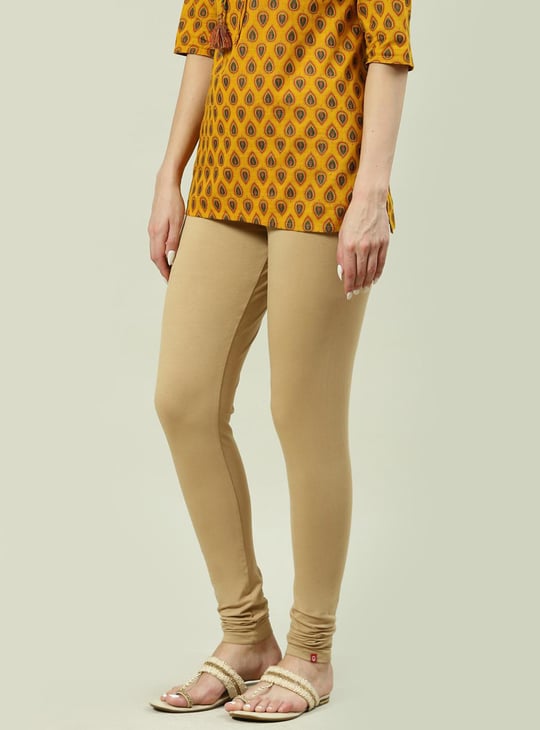 BIBA Women Solid Elasticated Churidar