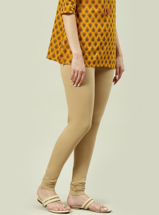 BIBA Women Solid Elasticated Churidar