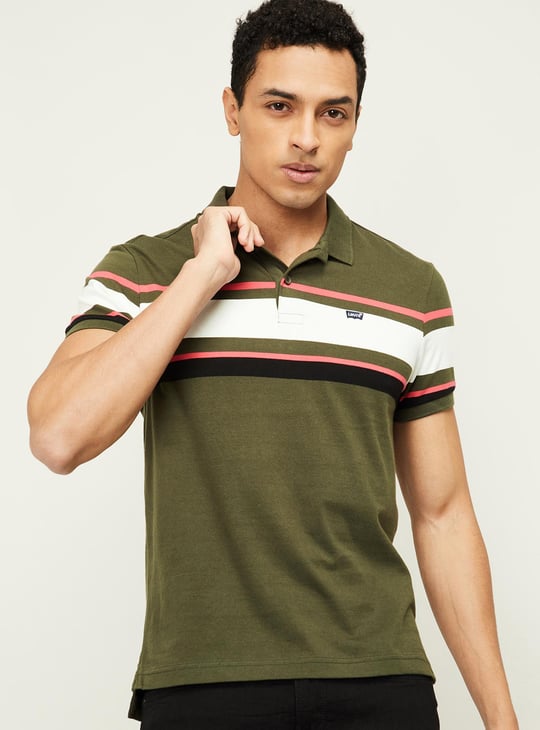 LEVI'S Men Striped Polo T-shirt