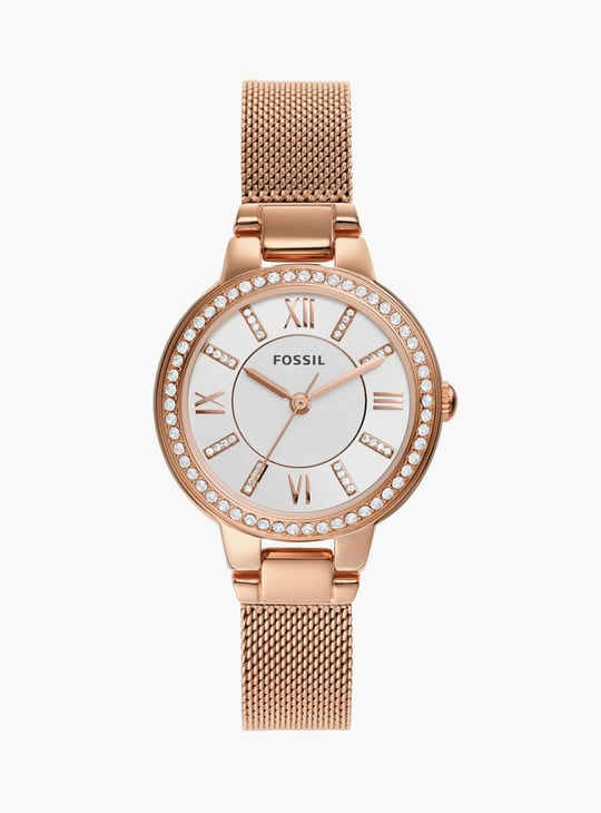 FOSSIL Virginia Women Embellished Analog Watch with Mesh Strap