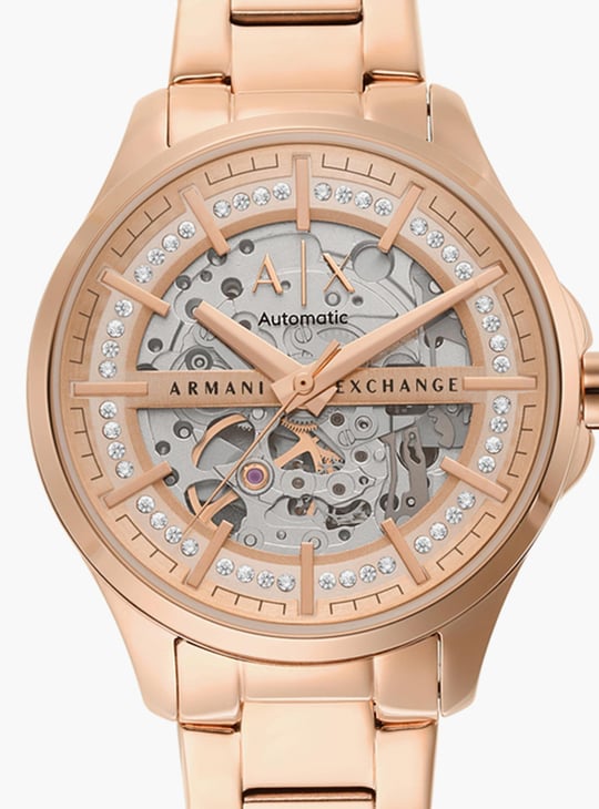 Armani Exchange AX5272 腕時計 クォーツ ローズゴールド Amazon.com: A｜X ARMANI EXCHANGE Women's Three Hand Rose