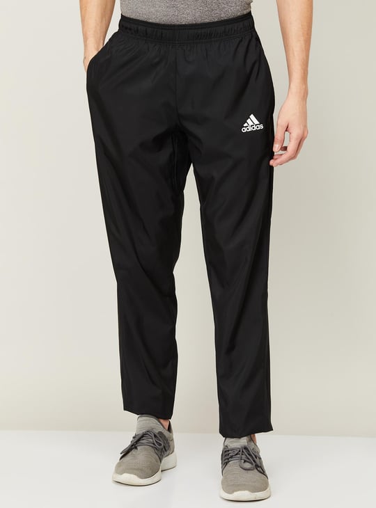 ADIDAS Men Solid Track Pants Black