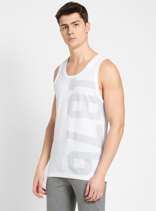 JOCKEY Men Printed Sleeveless Lounge T-shirt