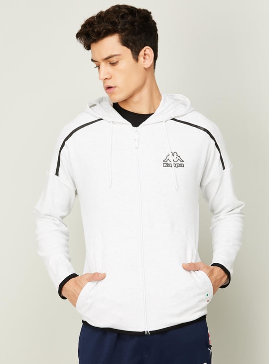 Zip Hoodie Kappa Sweater White KAPPA Boys Graphic Zip Hoodie