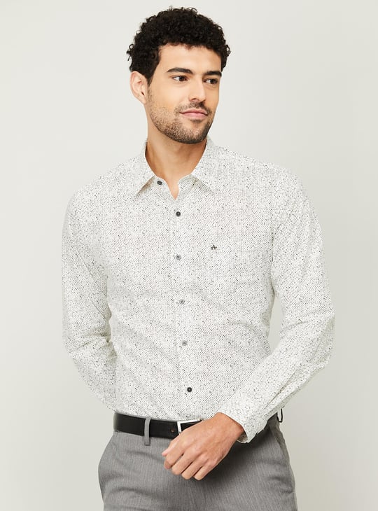 ARROW NEW YORK Men Printed Full Sleeves Slim Fit Formal Shirt