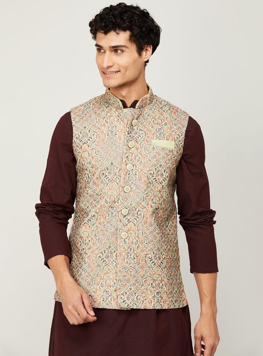 Manyavar waistcoat best sale