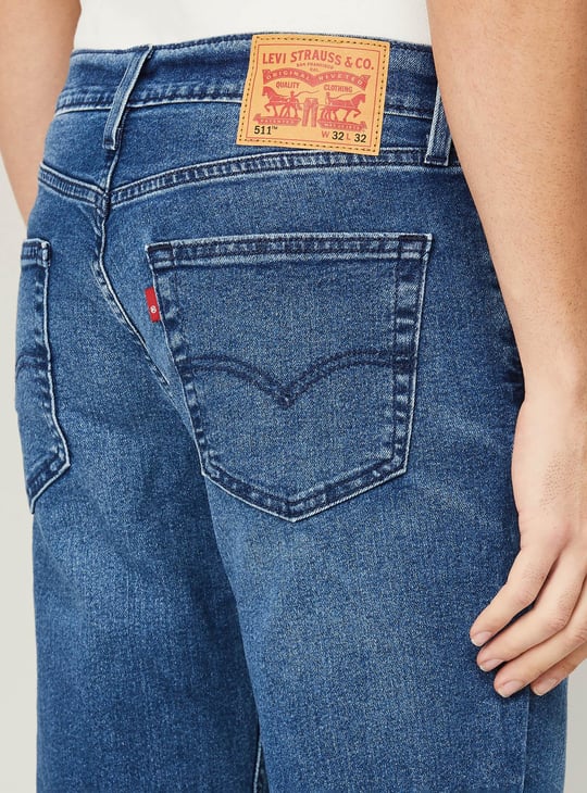 LEVI's Men Stonewashed Slim Fit Jeans