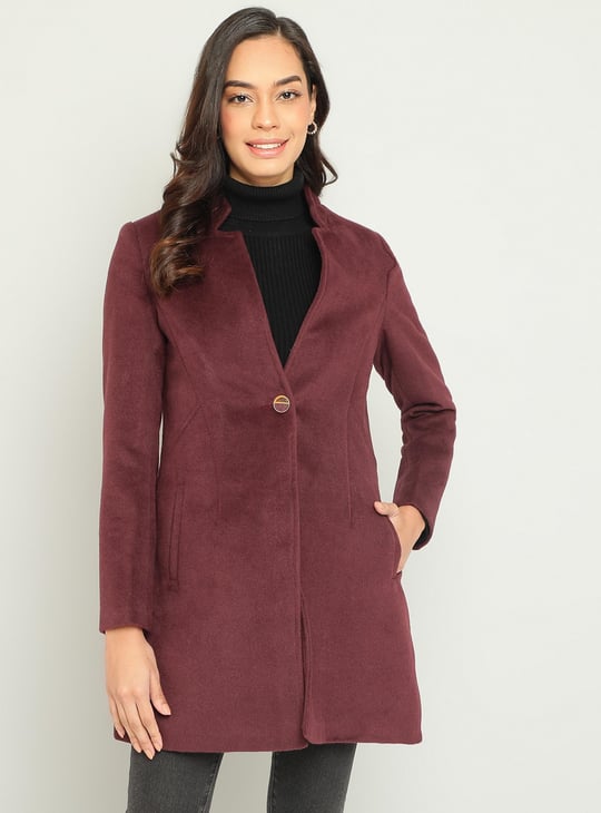 Madame Coats Madame Overcoats Online MADAME Women Solid Single