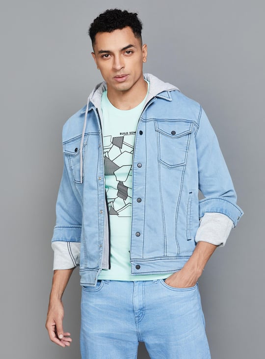 BOSSINI Men Washed Denim Jacket