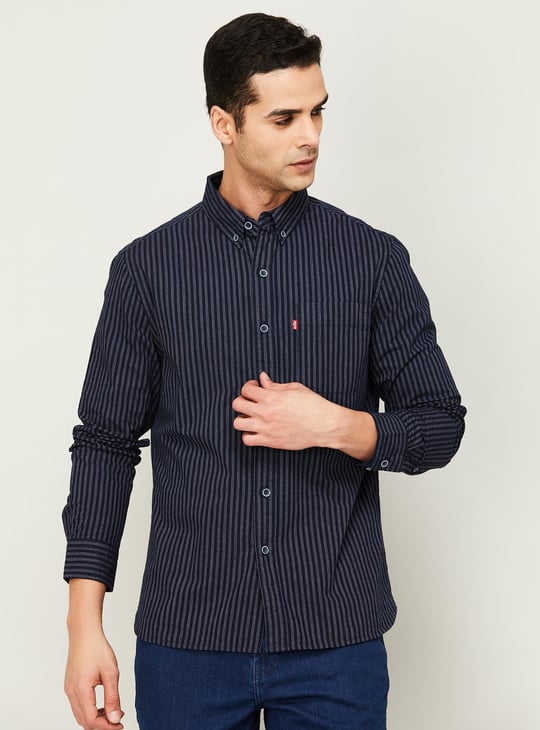 Levi's men's striped casual shirt best sale