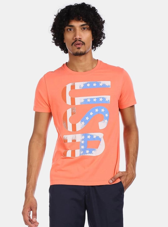 U.S. POLO ASSN. Men Half Sleeves Printed T shirt