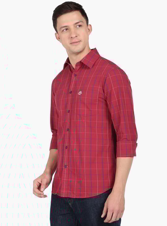 U.S. POLO ASSN. Men Grid Tattersall Checked Regular Fit