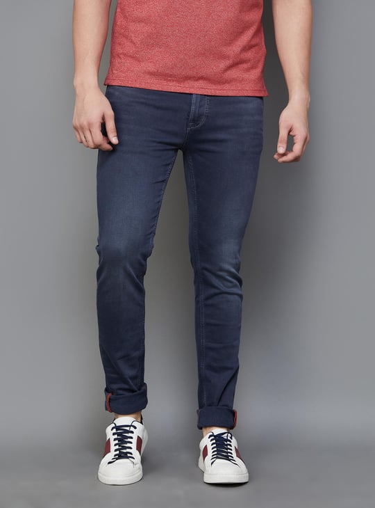 KILLER Men Stonewashed Skinny Fit Jeans