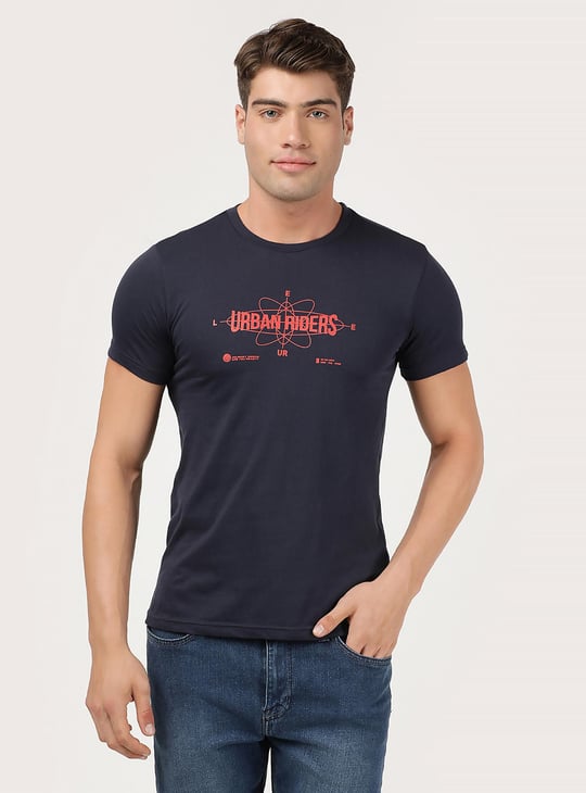 ◆LEE◆ Gradient Re-Riders T-Shirt Navy Lee Urban Riders Shirt Lee Ur Blue T-shirt